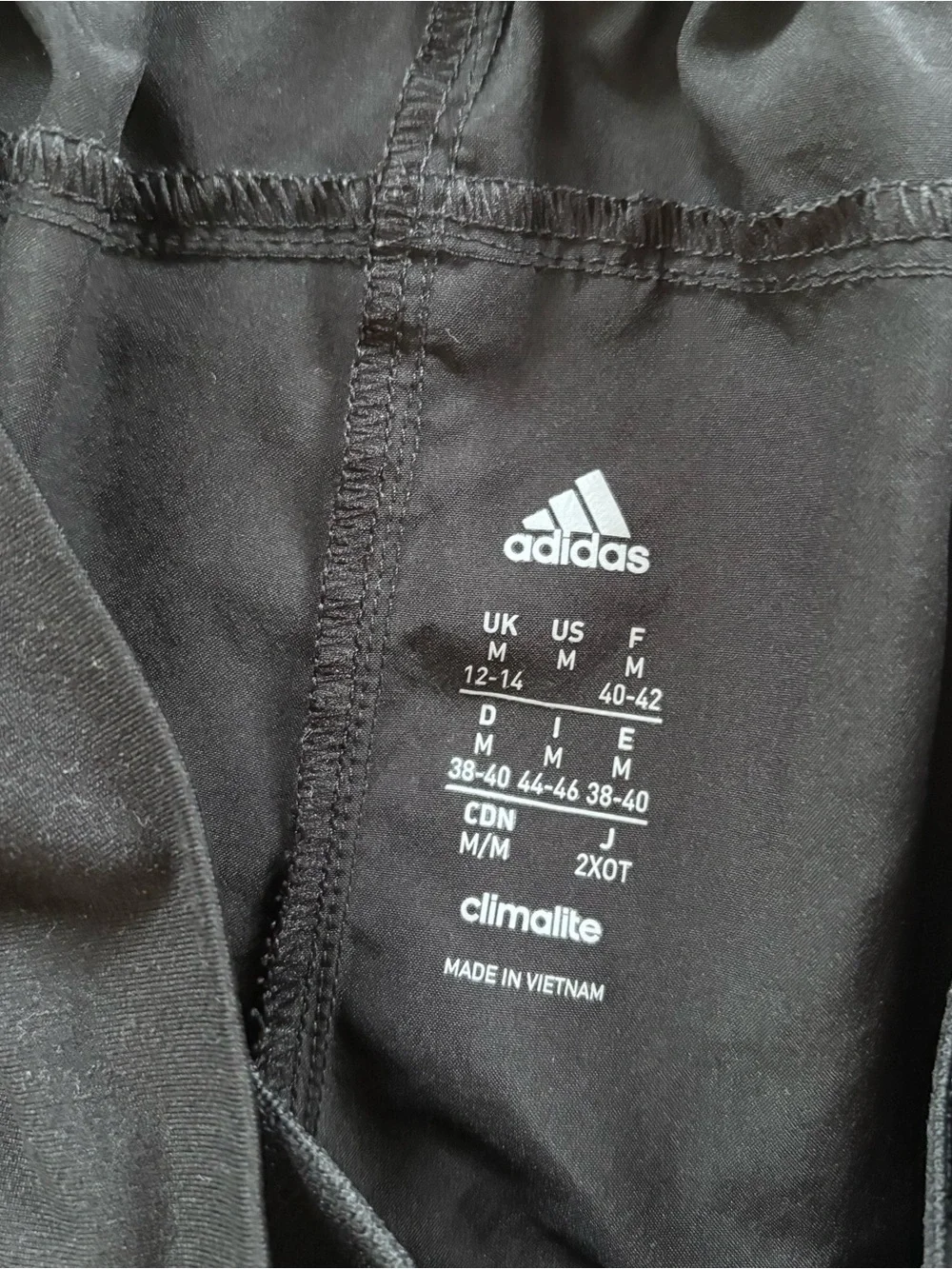 adidas Black Shorts with White Trim